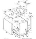 Part Location Diagram of WH44X10034 GE COVER Assembly FINISHED White
