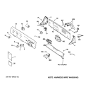 CONTROLS & BACKSPLASH Diagram and Parts List for VWSR4160G1WW  Hotpoint Washer