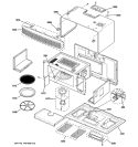 OVEN CAVITY Diagram and Parts List for SCA1001KSS02  General Electric Microwave