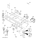 CONTROL PANEL Diagram and Parts List for WSM2780HAWWW  General Electric Washer Dryer Combo