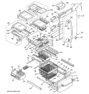 Part Location Diagram of WR12X10851 GE HANDLE Assembly FZ White
