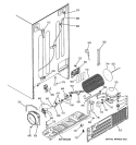 SEALED SYSTEM & MOTHER BOARD Diagram and Parts List for GIE21LGTBFKB  General Electric Refrigerator