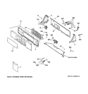 CONTROLS & BACKSPLASH Diagram and Parts List for WNRD2050D1WC  General Electric Washer