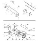 BACKSPLASH, BLOWER & MOTOR Diagram and Parts List for DLLLR23EG1WW  General Electric Dryer