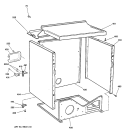 CABINET Diagram and Parts List for DLSR483EG1WW  General Electric Dryer