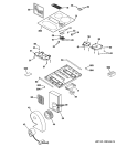 COOKTOP Diagram and Parts List for JP989BK1BB  General Electric Cooktop