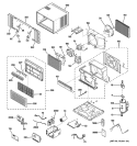 ROOM AIR CONDITIONER Diagram and Parts List for AGW18DJG1  General Electric Air Conditioner