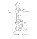 LATCH BOARD PARTS Diagram and Parts List for JVM1640CH001  General Electric Microwave
