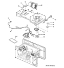 INTERIOR PARTS 2 Diagram and Parts List for JVM1640CH001  General Electric Microwave