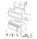 INSTALLATION PARTS Diagram and Parts List for JVM1640CH001  General Electric Microwave