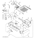 ICE MAKER & DISPENSER Diagram and Parts List for GSL25JFPDBS  General Electric Refrigerator