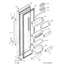 Part Location Diagram of WR78X12034 GE DOOR FOAM Assembly FF