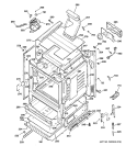 BODY PARTS Diagram and Parts List for JGBP27WEL1WW  General Electric Range