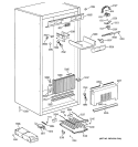CABINET PARTS 2 Diagram and Parts List for ZIFS36NMBRH  General Electric Freezer