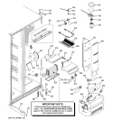 FRESH FOOD SECTION Diagram and Parts List for PCF25NGWABB  General Electric Refrigerator