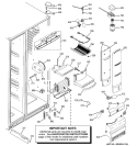 FRESH FOOD SECTION Diagram and Parts List for PSH23PSTASS  General Electric Refrigerator