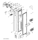 FREEZER DOOR Diagram and Parts List for PSH23PSWASV  General Electric Refrigerator