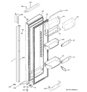 FRESH FOOD DOOR Diagram and Parts List for PSH25MGWACV  General Electric Refrigerator
