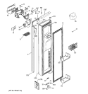 FREEZER DOOR Diagram and Parts List for PSH25MSWASV  General Electric Refrigerator