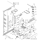FRESH FOOD SECTION Diagram and Parts List for ZFSB26DRHSS  General Electric Refrigerator