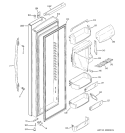 FRESH FOOD DOOR Diagram and Parts List for PSH25PSWASS  General Electric Refrigerator