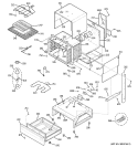BODY PARTS Diagram and Parts List for JSP47CF2CC  General Electric Range