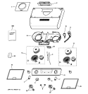 Part Location Diagram of WB03X10140 GE Range Hood Black Knob