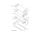 GRIDDLE ASSEMBLY Diagram and Parts List for ZDP48L6DH7SS  General Electric Range