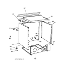 CABINET Diagram and Parts List for DCSR483GA2WW  General Electric Dryer