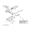 GAS VALVE & BURNER ASSEMBLY Diagram and Parts List for DCSR483GA2WW  General Electric Dryer