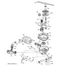 SUMP ASSEMBLY Diagram and Parts List for ZBD7100G05SS  General Electric Dishwasher