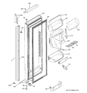 FRESH FOOD DOOR Diagram and Parts List for PJG25PGTAFKB  General Electric Refrigerator