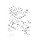 Part Location Diagram of WB28K10313 GE LEFT FRONT TUBE Assembly