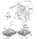 BODY PARTS Diagram and Parts List for HDA3540N00SA  Hotpoint Dishwasher