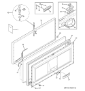 FREEZER DOOR Diagram and Parts List for FCM15CMBWH  General Electric Freezer