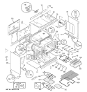 BODY PARTS Diagram and Parts List for JCP67F4WW  General Electric Wall Oven