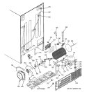 SEALED SYSTEM & MOTHER BOARD Diagram and Parts List for PSG27SIMHCBS  General Electric Refrigerator