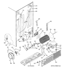 SEALED SYSTEM & MOTHER BOARD Diagram and Parts List for PSS26PSSCSS  General Electric Refrigerator