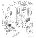 CABINET Diagram and Parts List for SDL20KCSABS  General Electric Refrigerator