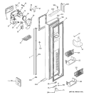 FREEZER DOOR Diagram and Parts List for PJG25MGTAFKB  General Electric Refrigerator