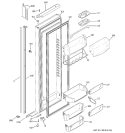 FRESH FOOD DOOR Diagram and Parts List for PJG25MGTAFKB  General Electric Refrigerator