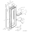FRESH FOOD DOOR Diagram and Parts List for PSH25MGTABV  General Electric Refrigerator