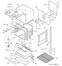 LOWER OVEN Diagram and Parts List for PT956SM1SS  General Electric Wall Oven