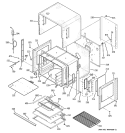 LOWER OVEN Diagram and Parts List for ZET2PM1SS  General Electric Wall Oven