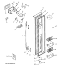 FREEZER DOOR Diagram and Parts List for PCF23PGWABB  General Electric Refrigerator