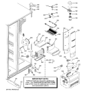 FRESH FOOD SECTION Diagram and Parts List for PCF23PGWABB  General Electric Refrigerator