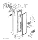FREEZER DOOR Diagram and Parts List for PSH23PSTBSV  General Electric Refrigerator