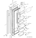 FRESH FOOD DOOR Diagram and Parts List for PIE23NGTAFSV  General Electric Refrigerator