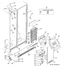 FREEZER SECTION Diagram and Parts List for ESH22JSWASS  General Electric Refrigerator