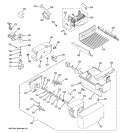 ICE MAKER & DIPSENSER Diagram and Parts List for ESH25JSWBSS  General Electric Refrigerator